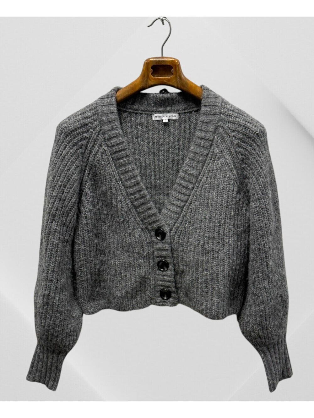 Rebecca Minkoff Zoya Cardigan Zoya Cardigan in Gray S Small - Picture 1 of 10